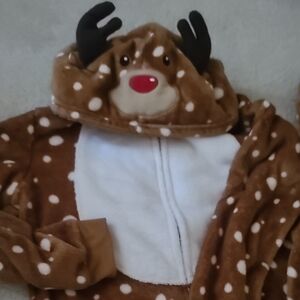 Gymboree Brown and White Fleece Onesie